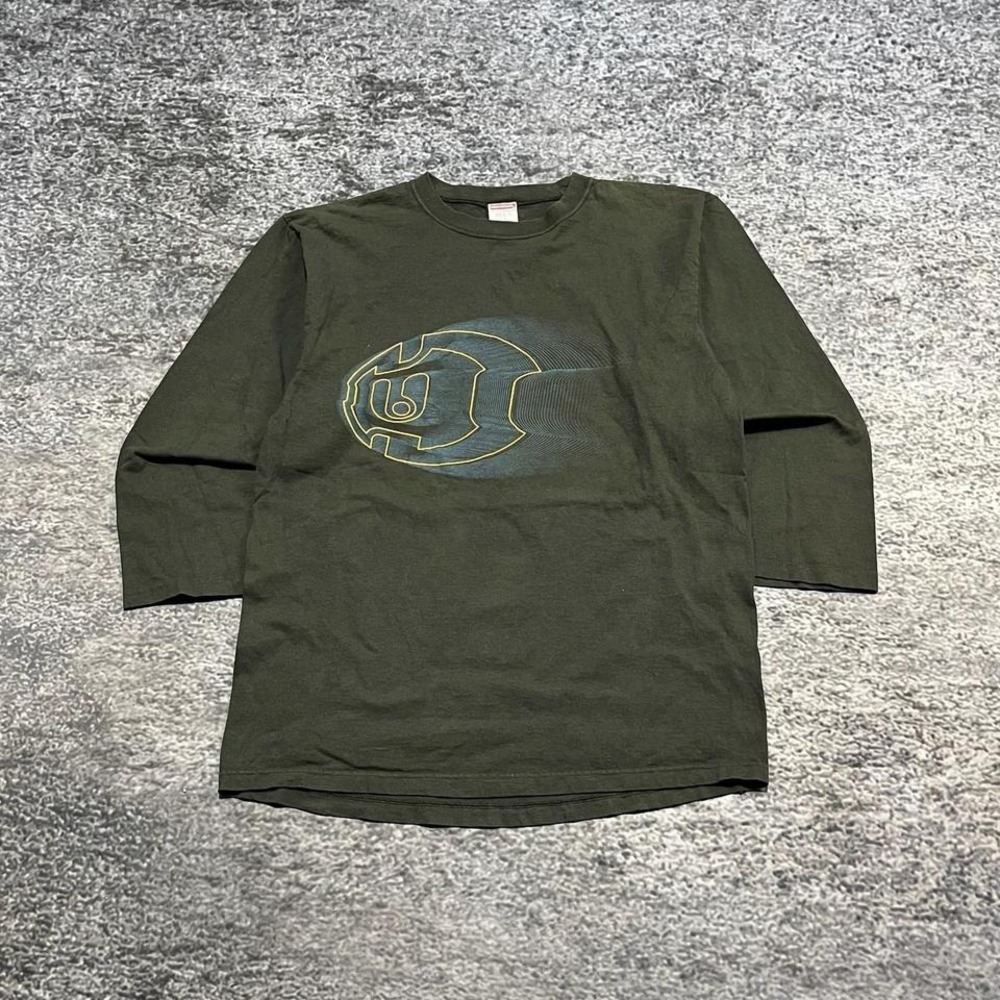Vintage Unionbay‎ Longsleeve Shirt Mens Large Green Surf Grunge Skater Y2K